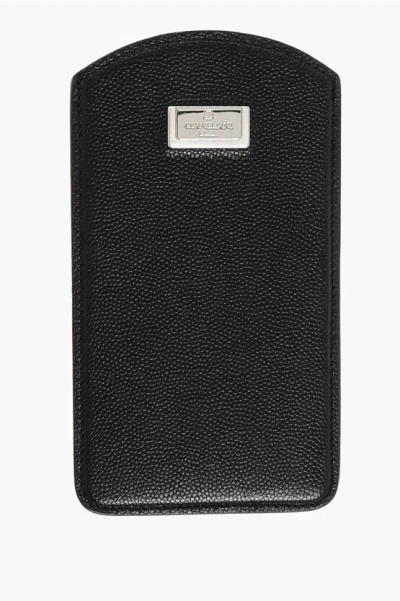 Corneliani Textured Leather Badge Case Grösse Unica