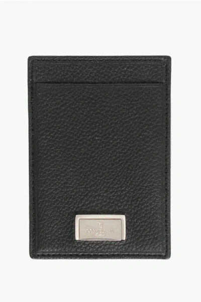 Corneliani Textured Leather Card Holder Grösse Unica