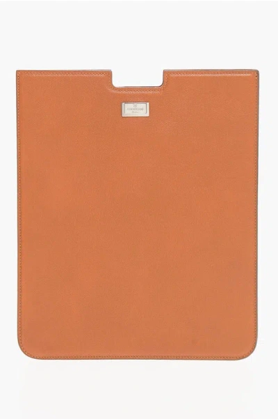 Corneliani Textured Leather Tablet Cover Grösse Unica