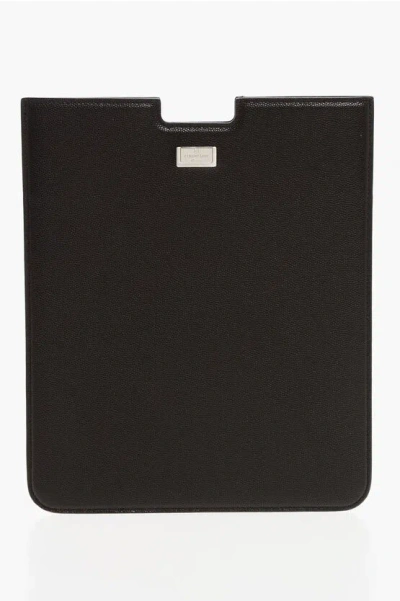 Corneliani Textured Leather Tablet Cover Grösse Unica