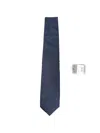 Corneliani Textured Pointed Tie In Blue