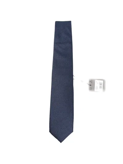 Corneliani Textured Pointed Tie In Blue