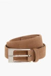 Corneliani Textured Suede Belt 30mm Grösse 90
