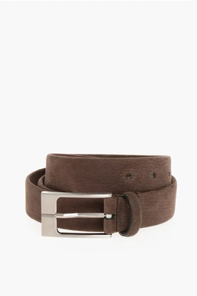 Corneliani Textured Suede Belt 30mm Grösse 110