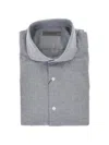 Corneliani Textured-finish Shirt In Blue
