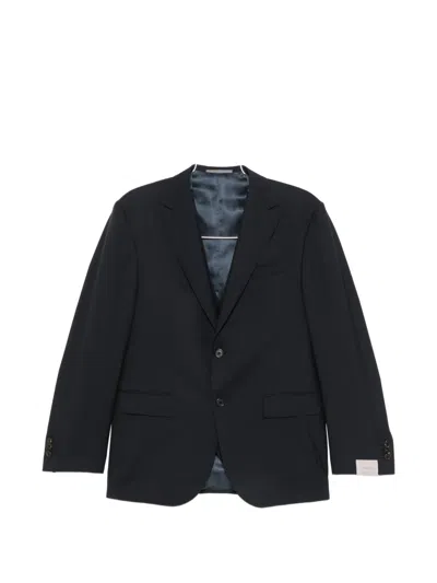 Corneliani Three-piece Wool Suit In Black