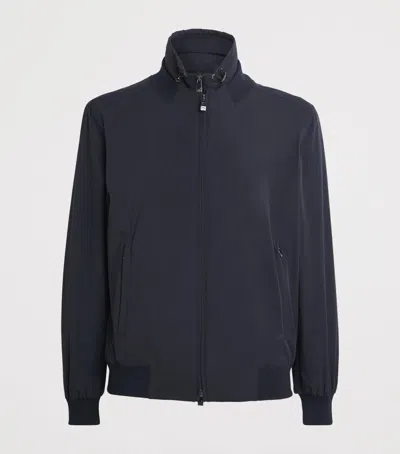 Corneliani Thumper Bomber Jacket In Blue