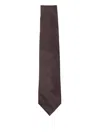 Corneliani Brown Silk Tie  In Brown
