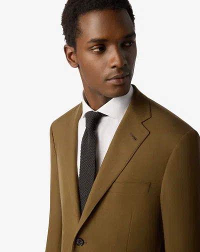 Corneliani Tobacco Brown Super 160's Wool Flannel Suit