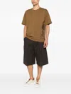 Corneliani Tree-embroidered T-shirt In Brown