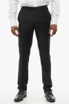 Corneliani Stretch Wool Academy Pants With Pin Check Motif