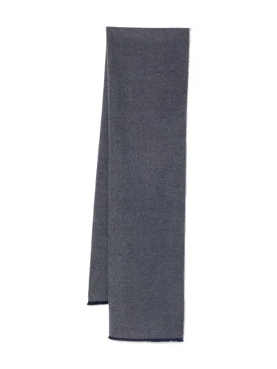 Corneliani Trim-detail Scarf In Gray