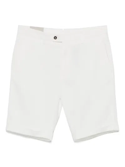 Corneliani Turn-up Cuffs Shorts In White