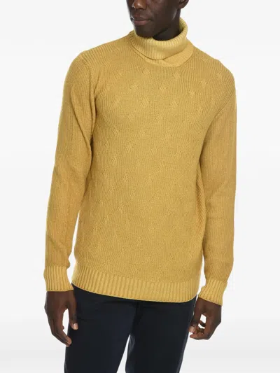 Corneliani Turtleneck Sweater In Yellow