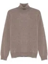 Corneliani Turtleneck Sweater In Neutrals