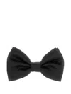 Corneliani Navy Blue Polyester Bow Tie In Black