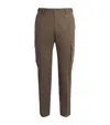 Corneliani Twill Cargo Chinos In Brown