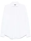 Corneliani Patterned-jacquard Cotton Shirt In White