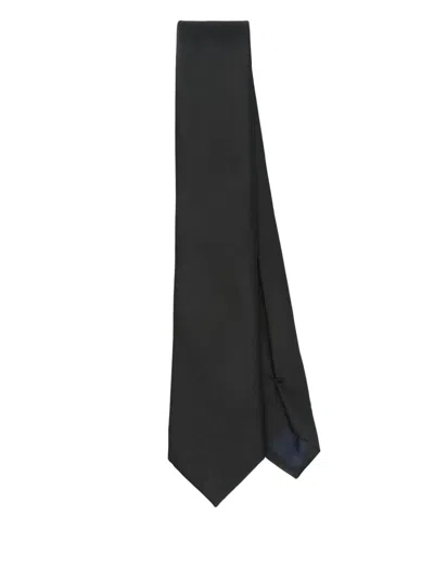 Corneliani Twill Tie In Black