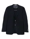 Corneliani Two-button Patch-pocket Blazer In Black