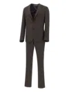 Corneliani Two-button Wool Suit In Brown