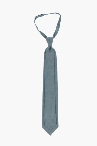 Corneliani Two-tone Silk Ascot Tie