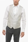Corneliani Two-tone Silk Cerem.academy Waistcoat