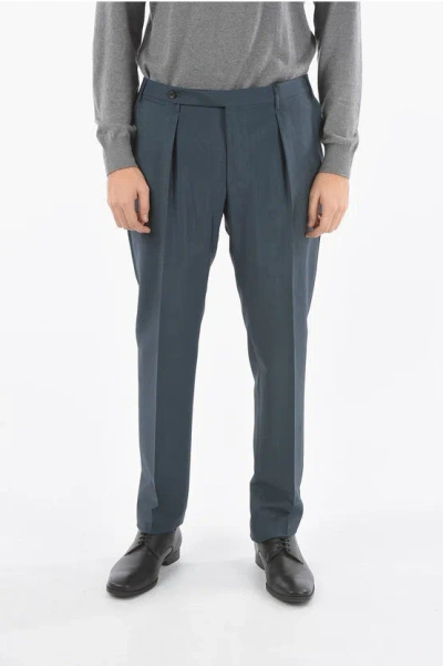 Corneliani Unlined Trousers With Hook And Pinces In Gray