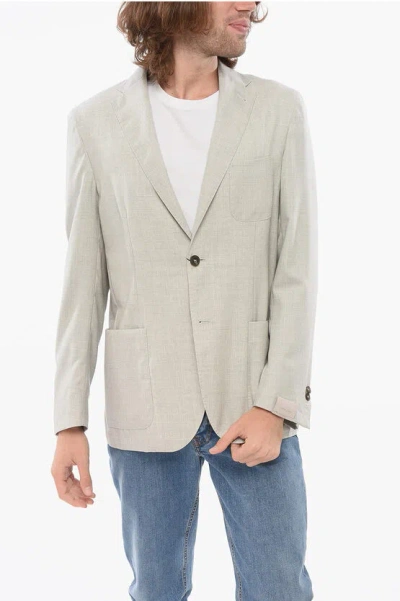 Corneliani Unlined Wool Blend Sportswear Single Breasted Blazer