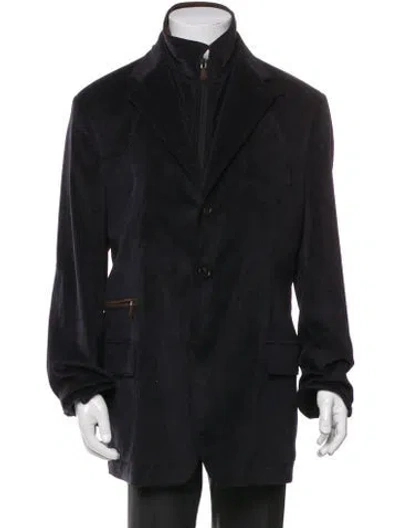 Pre-owned Corneliani Utility Jacket In Blue