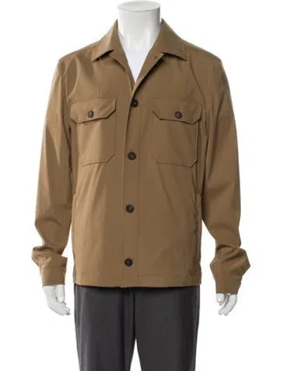 Pre-owned Corneliani Utility Jacket W/ Tags In Brown