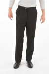 Corneliani Virgin Wool 4-pocket Leader Pants In Black