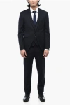 Corneliani Virgin Wool Academy Cerimonia Suit With Shawl Lapel
