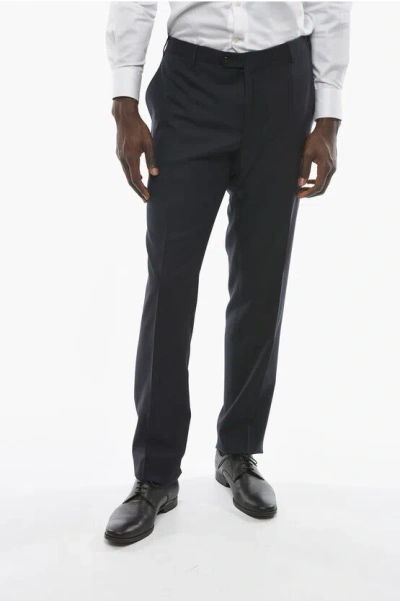 CORNELIANI VIRGIN WOOL ACADEMY PANTS WITH BELT LOOPS