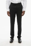 Corneliani Virgin Wool Academy Pants With Hidden Closure