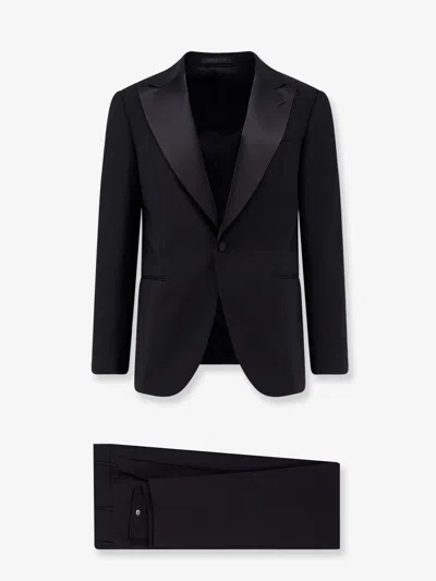 CORNELIANI VIRGIN WOOL AND MOHAIR TUXEDO