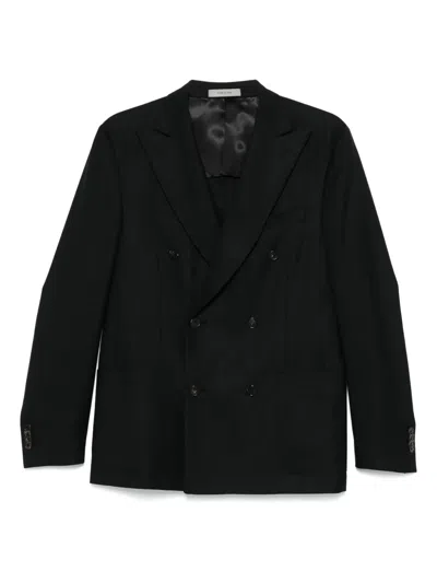 Corneliani Virgin Wool Blazer In Black