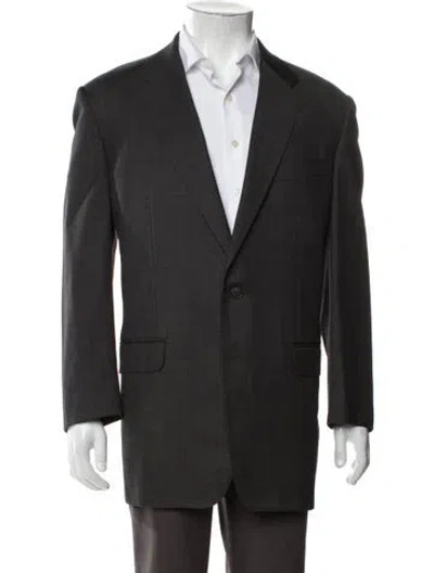 Pre-owned Corneliani Virgin Wool Blazer In Gray