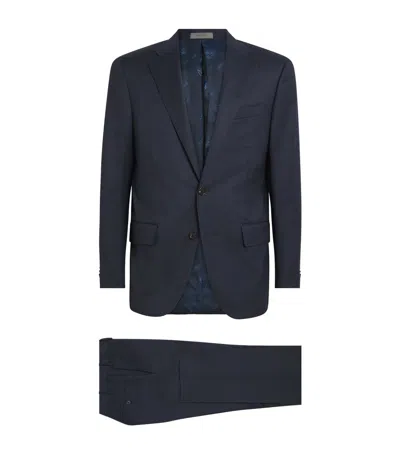 Corneliani Virgin Wool-blend 2-piece Suit In Blue