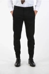 Corneliani Virgin Wool Blend Academy Pants With Ankle Zip In Black