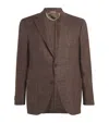 Corneliani Virgin Wool-blend Blazer In Brown