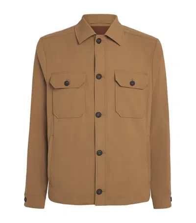 Corneliani Virgin Wool-blend Jacket In Beige
