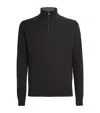 Corneliani Virgin Wool-cashmere Sweater In Brown