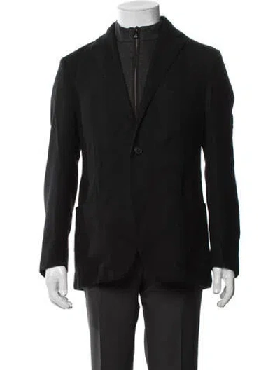 Pre-owned Corneliani Virgin Wool Jacket In Black