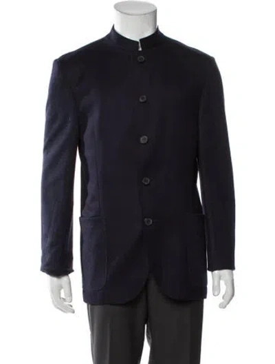 Pre-owned Corneliani Virgin Wool Jacket In Gray