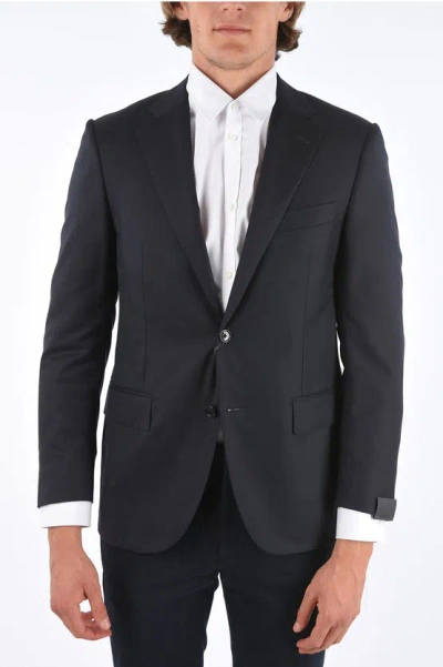 Corneliani Virgin Wool Leader Notch Lapel Blazer