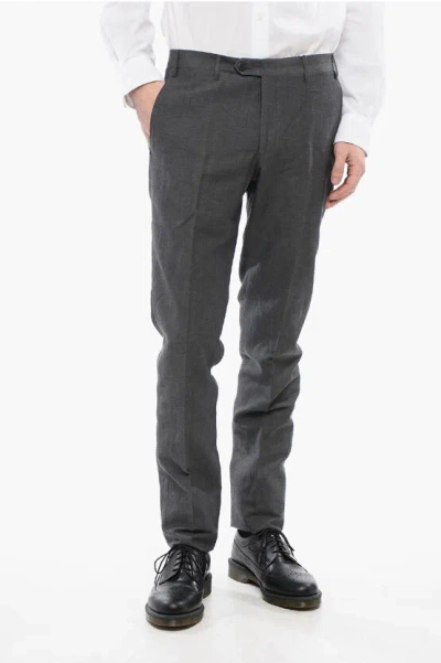 Corneliani Virgin Wool Leader Pants In Gray