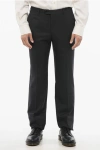 Corneliani Stretch Wool Academy Pants With Pin Check Motif