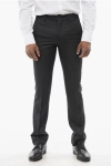 Corneliani Stretch Wool Academy Pants With Pin Check Motif