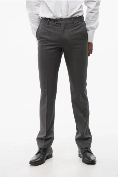 Corneliani Virgin Wool Leader Pants With Flush Pockets Grösse 44